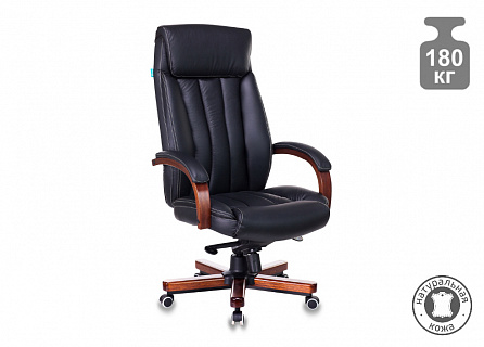 Фото Кресло руководителя T-9922WALNUT мультиблок, до 200 кг, кожа 1