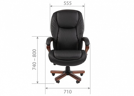 Фото Кресло руководителя CHAIRMAN 408 кожа, дерево, мультиблок 2