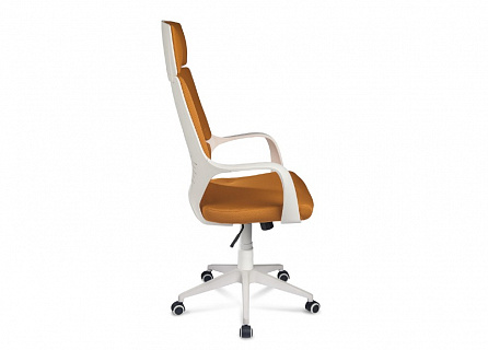 Фото Кресло компьютерное IQ WHITE | АЙКЬЮ, белый пластик, топ-ган, ткань 12